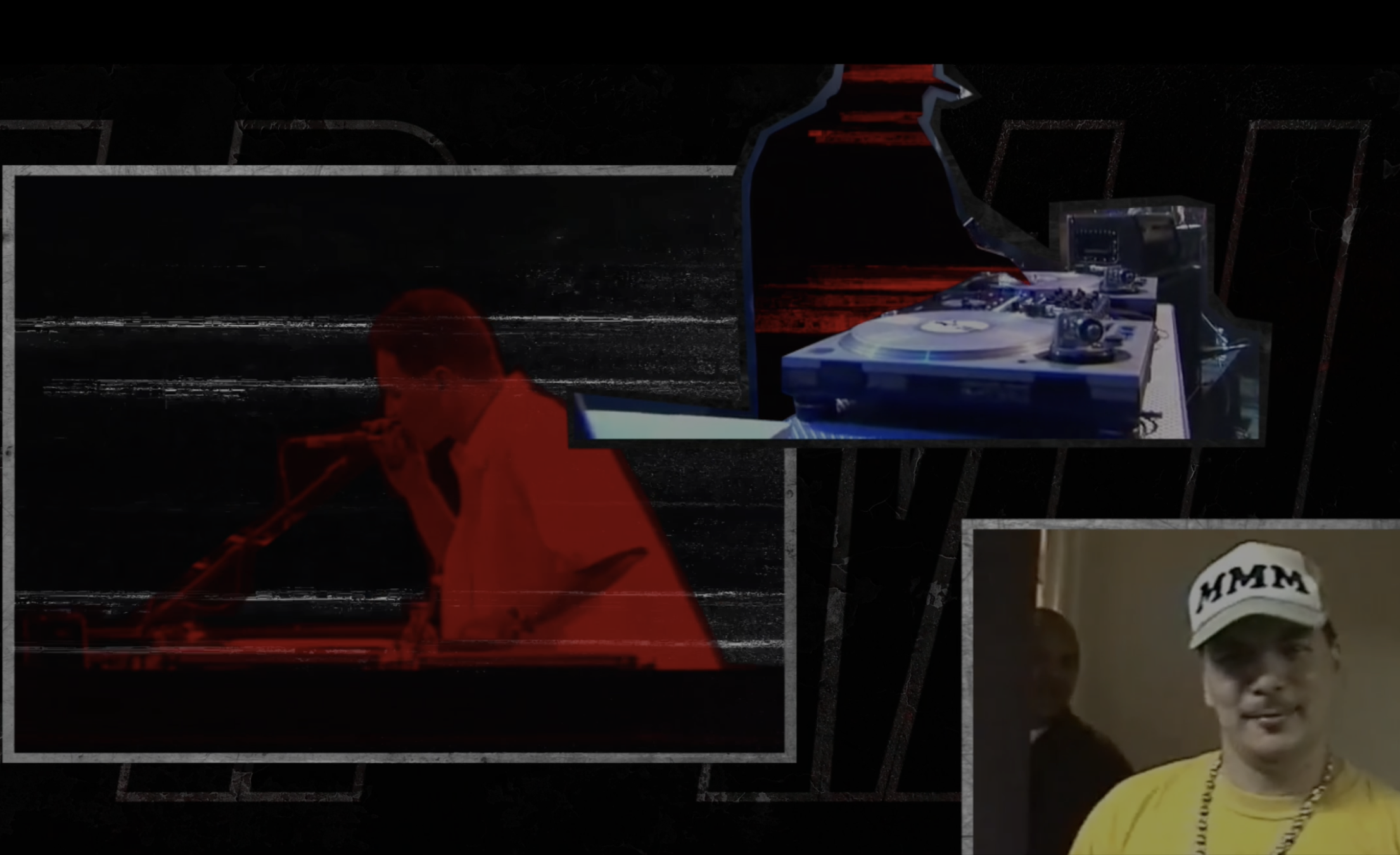 Performance montage with Mix Master Mike and turntables